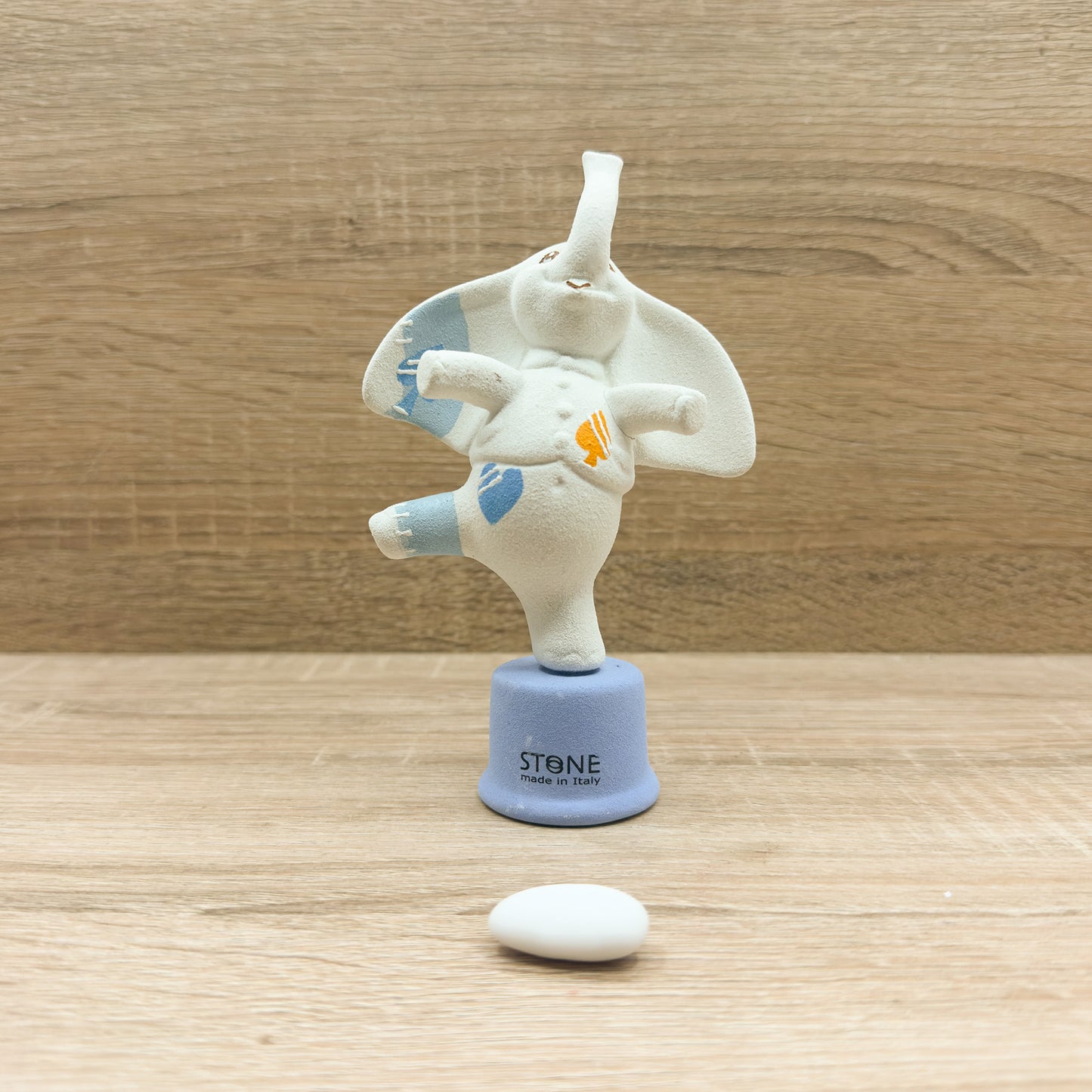Elefante Bianco E Azzurro Stone Italy