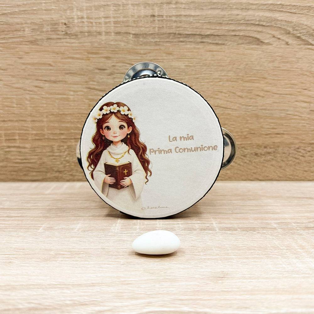 Tamburello Battesimo Bimba Claraluna