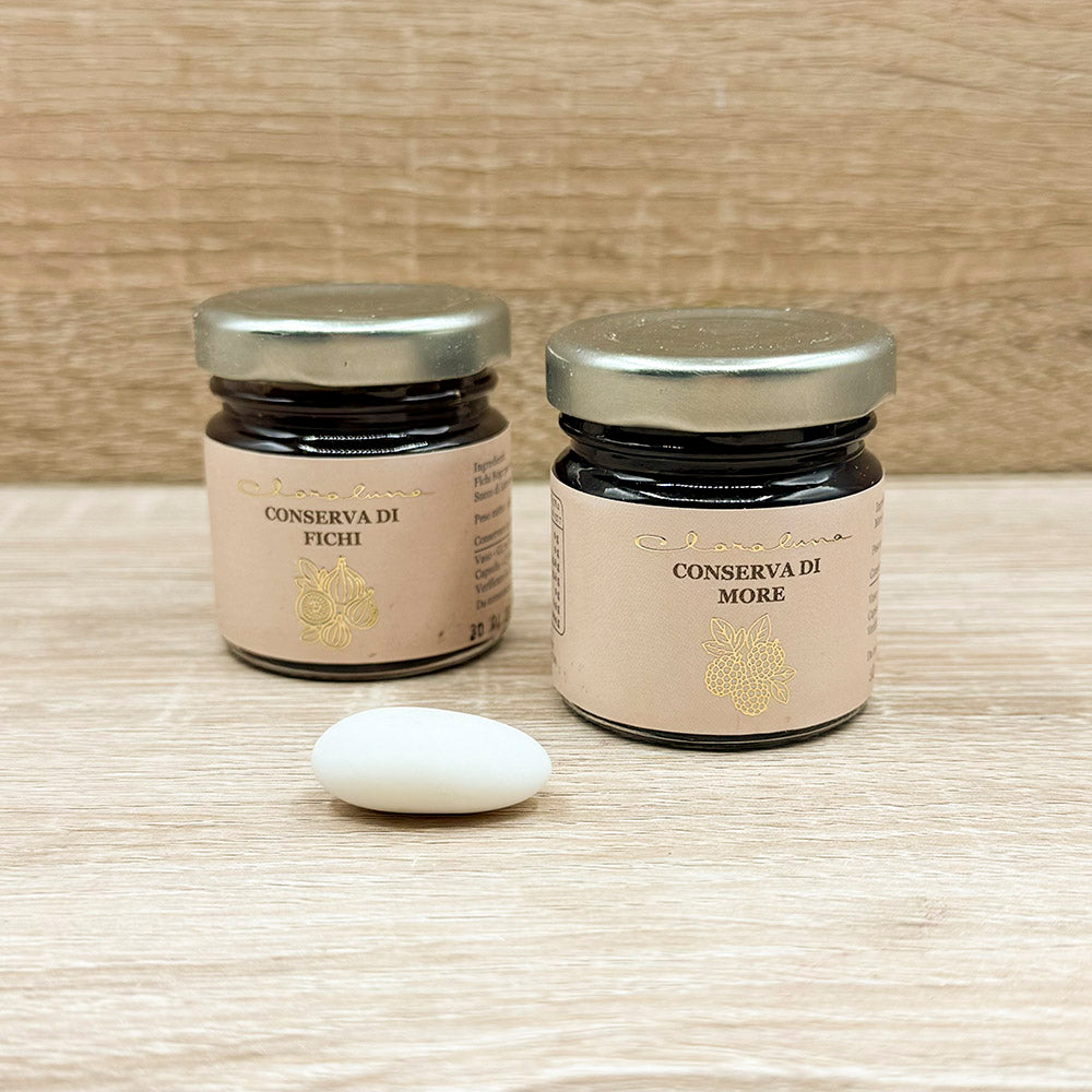 Vassoio Acacia con Set Marmellata Fichi e Mora Claraluna