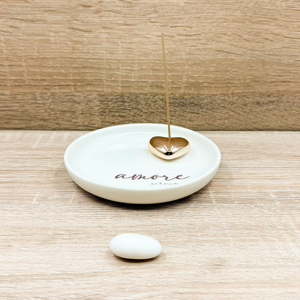 Piattino Porta Incenso "Amore" Claraluna
