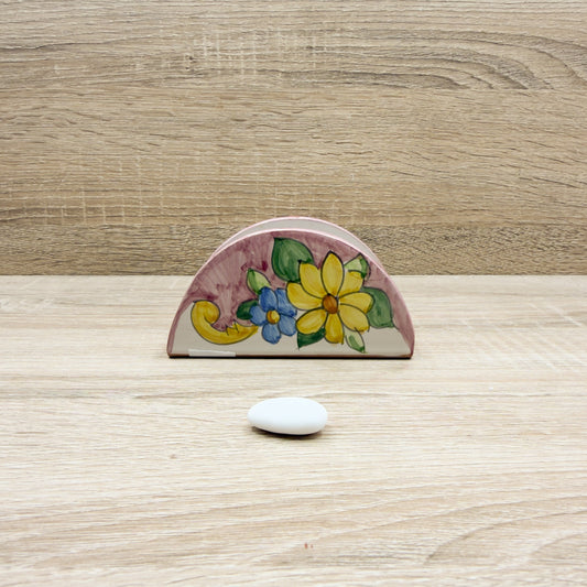 Portatovaglioli Rosa Piccolo Stile Vietrese Il Borgo di Vietri