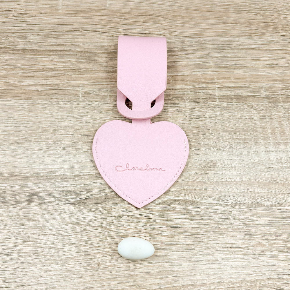 Tag per Valigia Cuore Rosa Claraluna