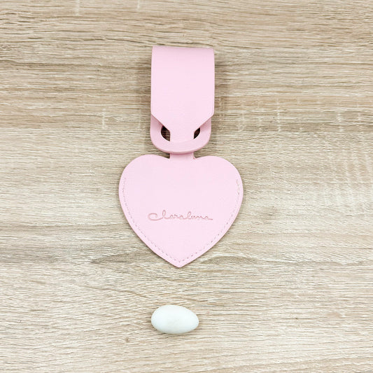 Tag per Valigia Cuore Rosa Claraluna