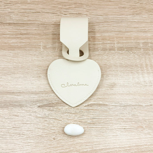 Tag per Valigia Cuore Tortora Claraluna