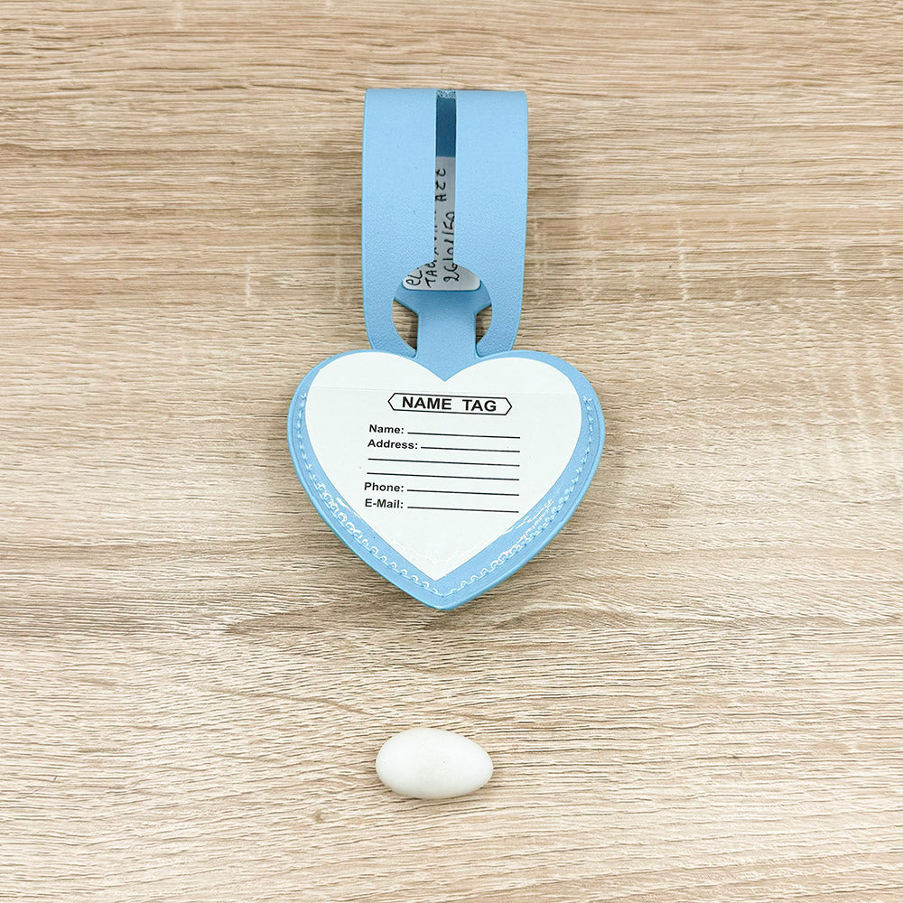 Tag per Valigia Cuore Azzurro Claraluna
