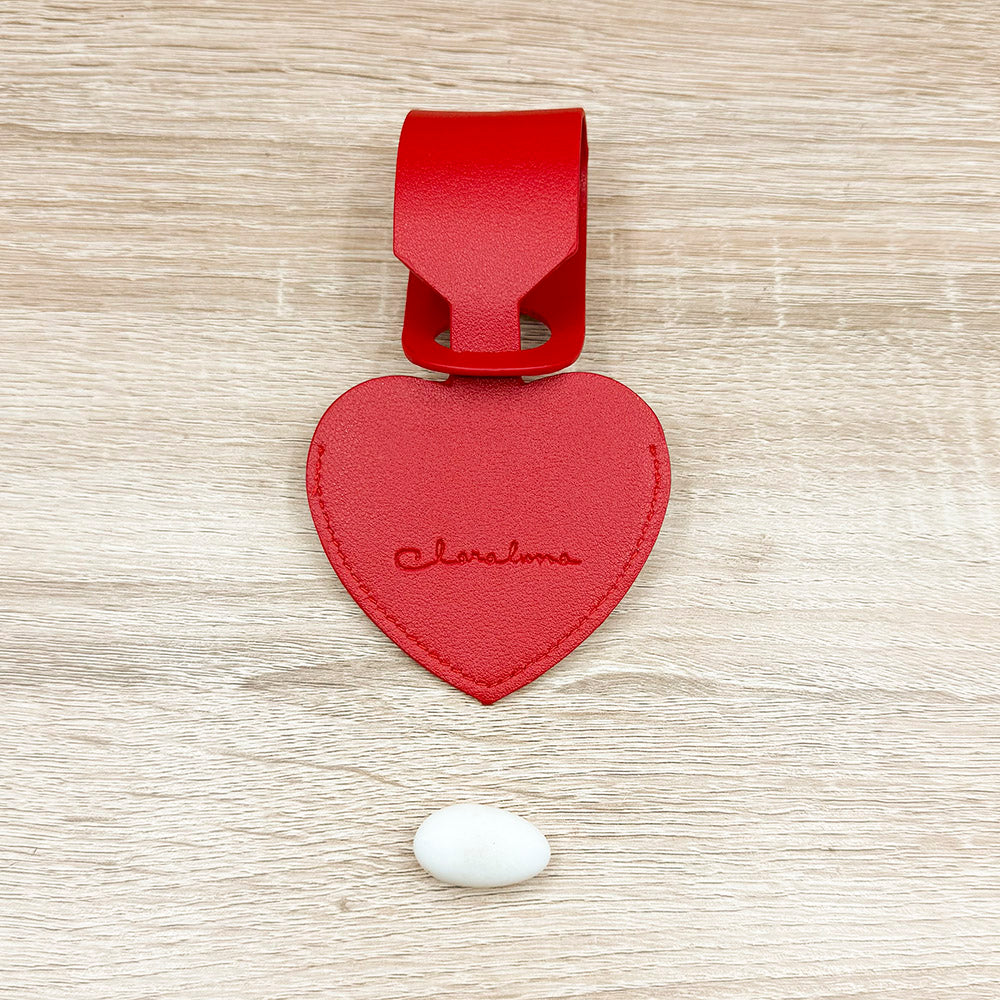 Tag per Valigia Cuore Rosso Claraluna