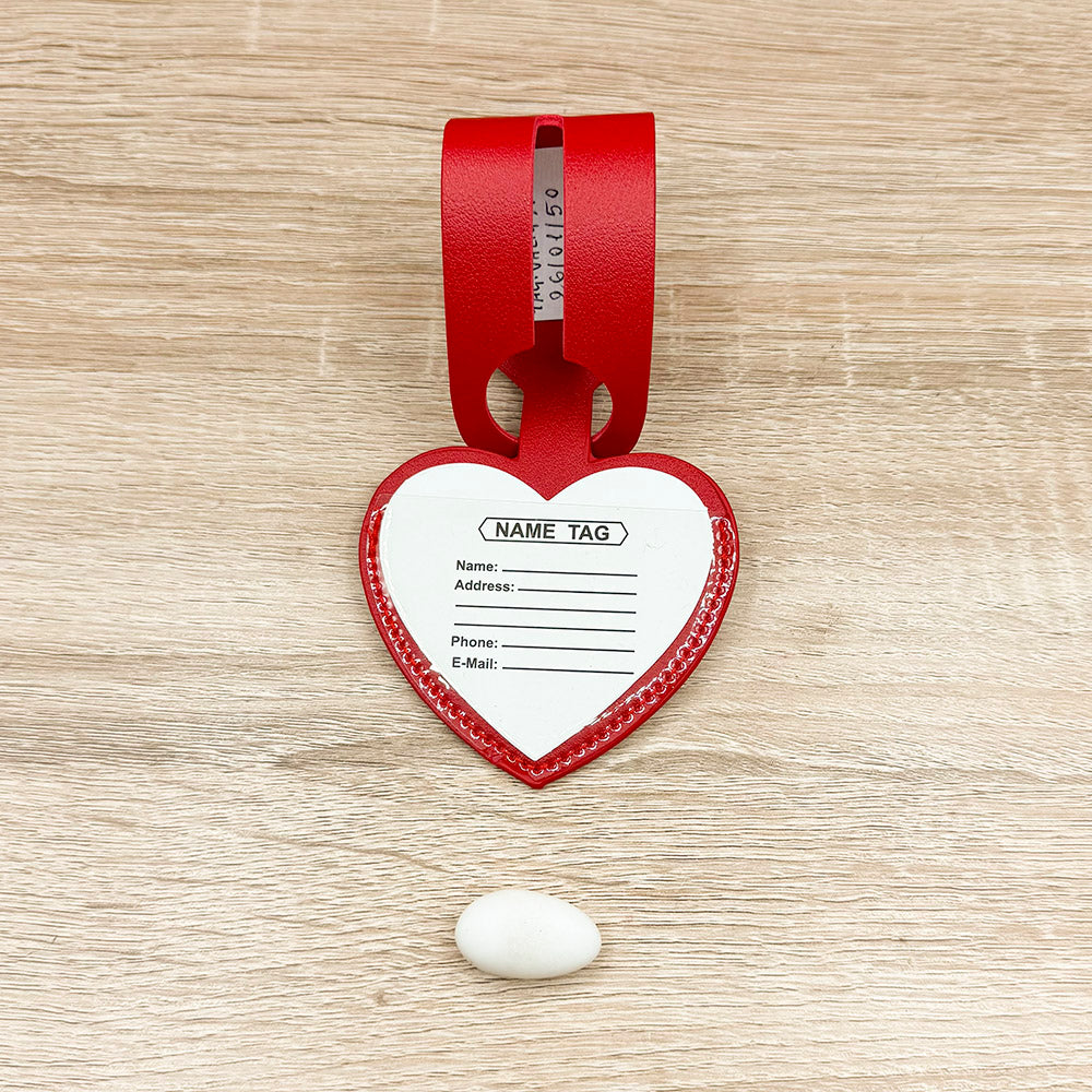 Tag per Valigia Cuore Rosso Claraluna