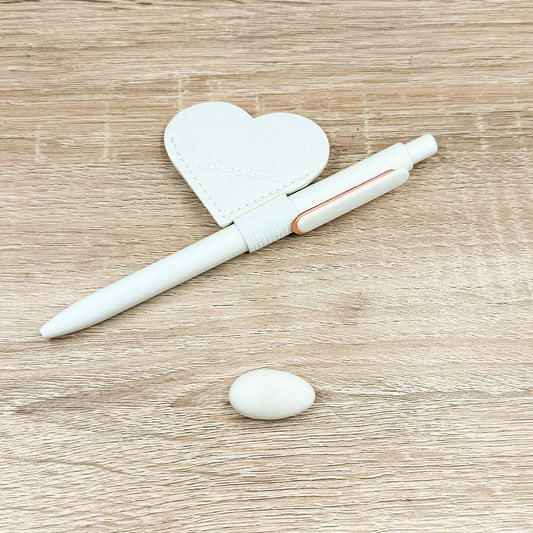 Segnalibro Cuore Bianco con Penna Claraluna
