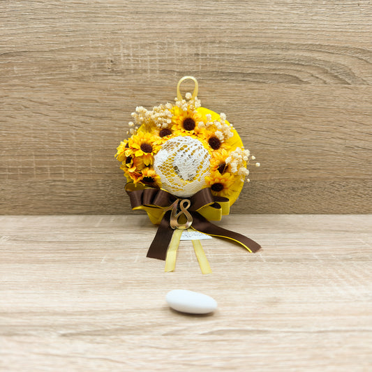 Cappellino Con Led Girasole Orchidea Bomboniere