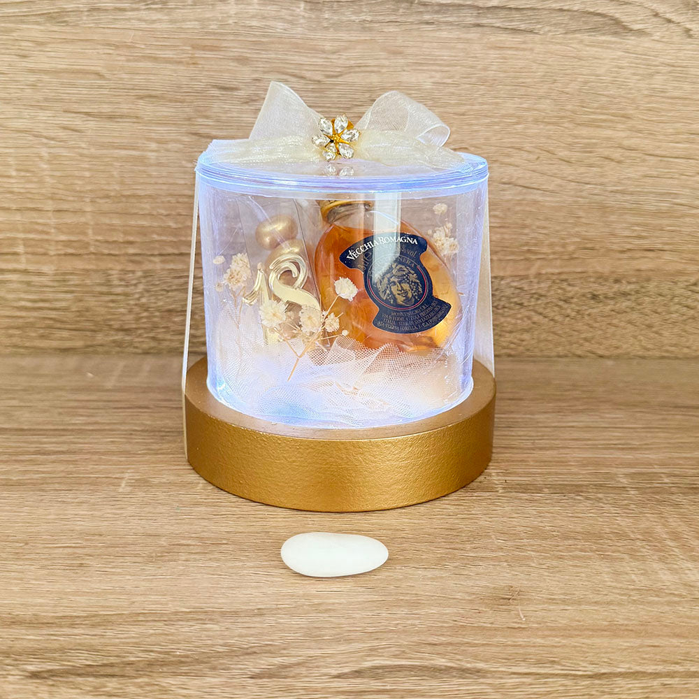Scatola Led con Brandy Vecchia Romagna