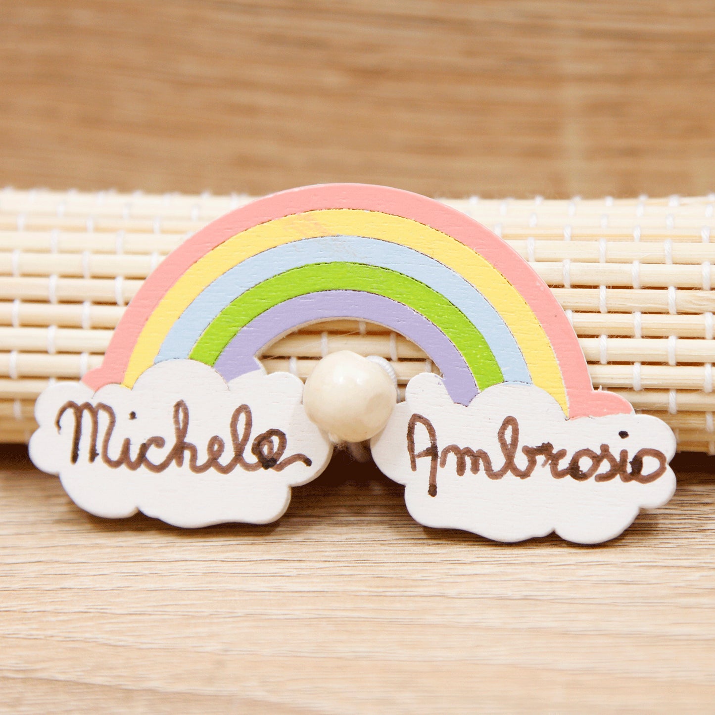 Portaconfetti con Magnete Arcobaleno Personalizzato