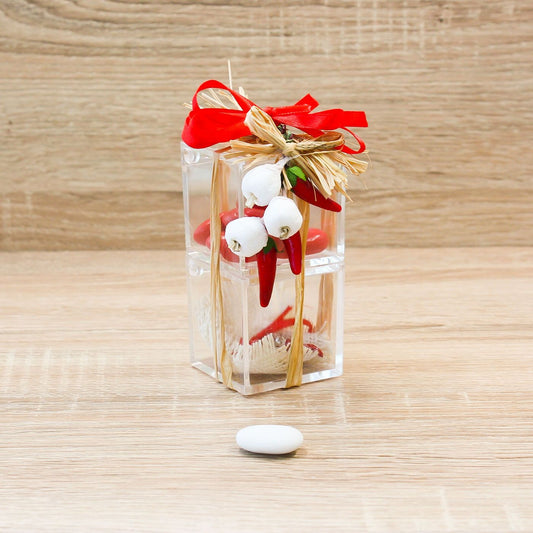 Doppio Cubo Rosso con Peperoncino Linea Fortuna