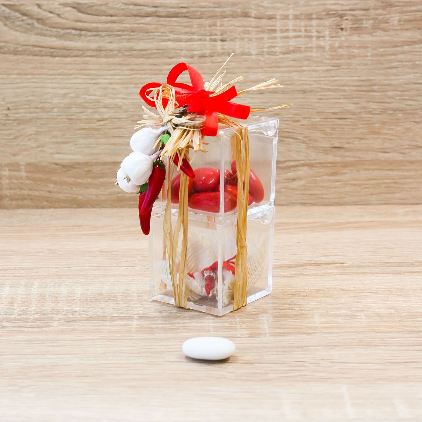 Doppio Cubo Rosso con Peperoncino Linea Fortuna