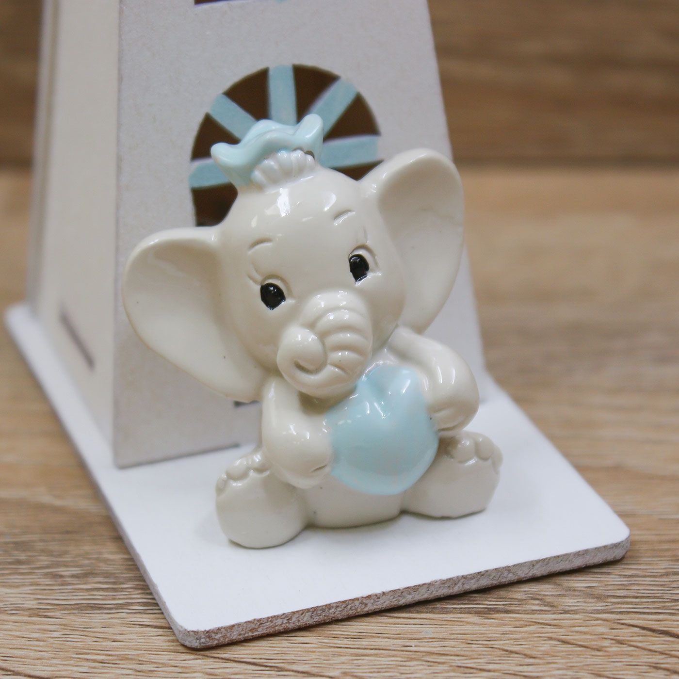 Mulino Led con Elefante Celeste