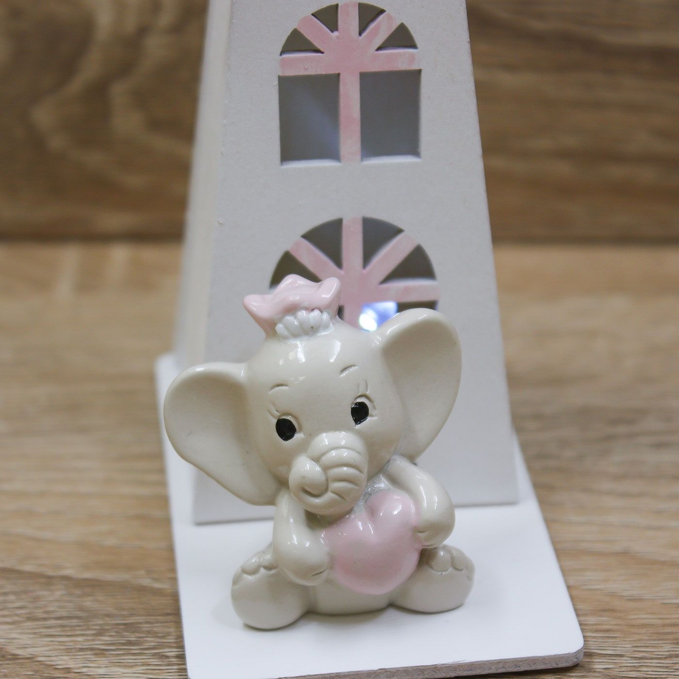 Mulino Led con Elefante Rosa