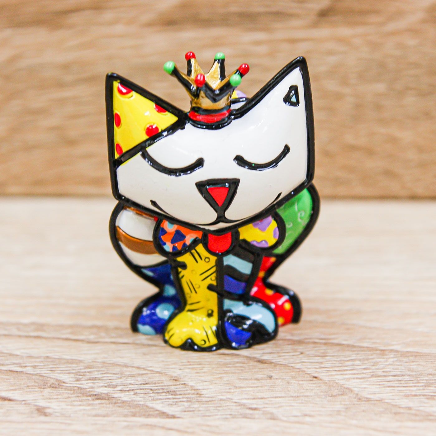 Gatto con Corona Romero Britto