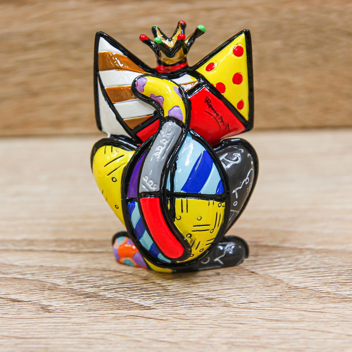 Gatto con Corona Romero Britto