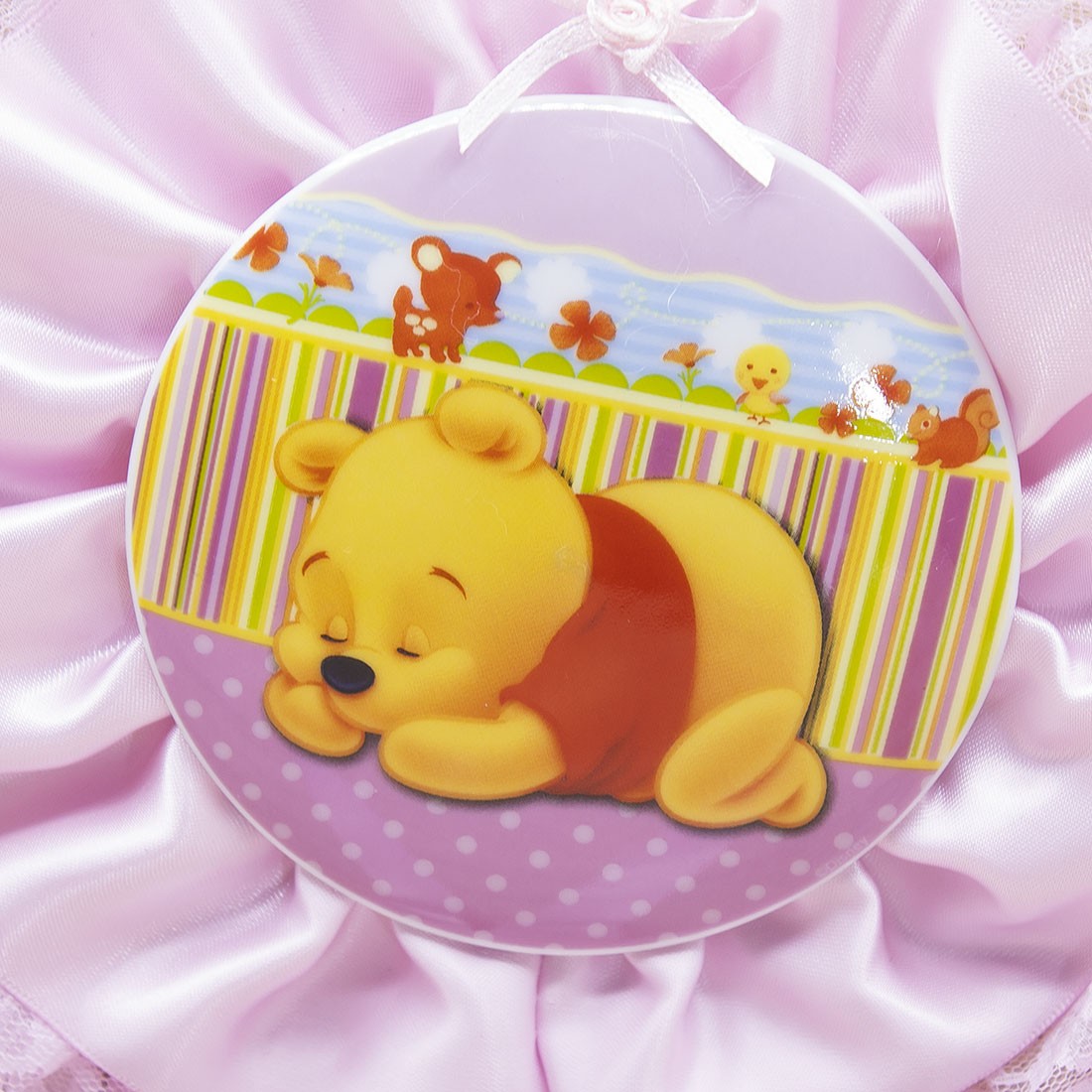 Coccarda Rosa Winnie the Pooh