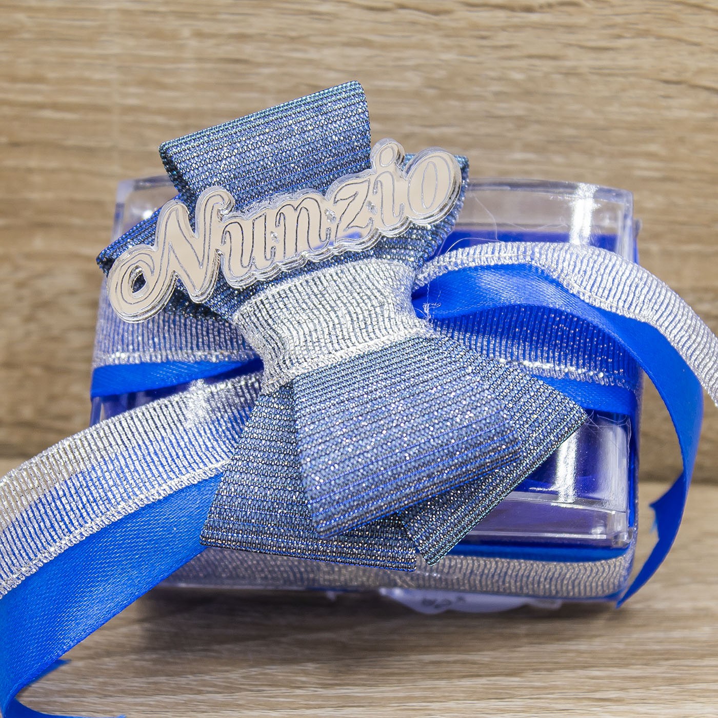 Portaconfetti Blu 10 Confetti Personalizzabile