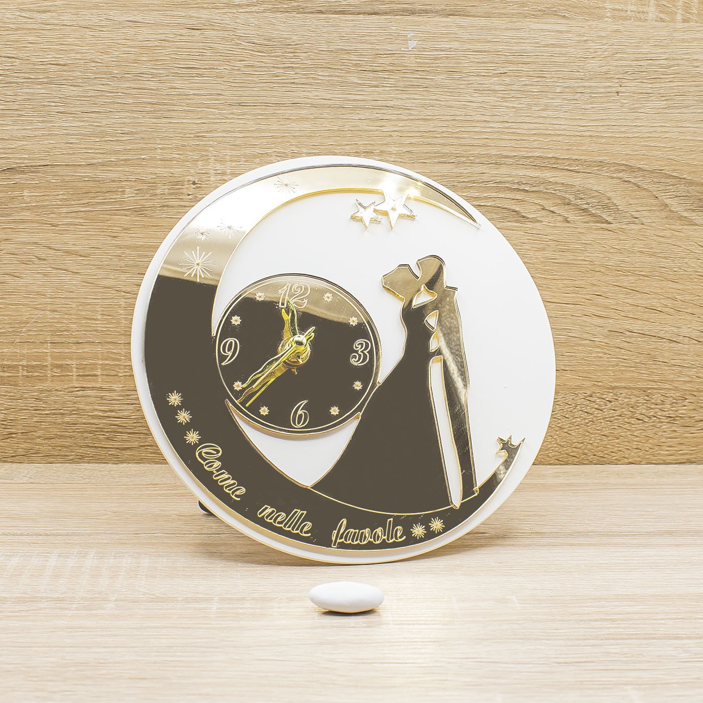 Orologio con Luna e Sposi Oro