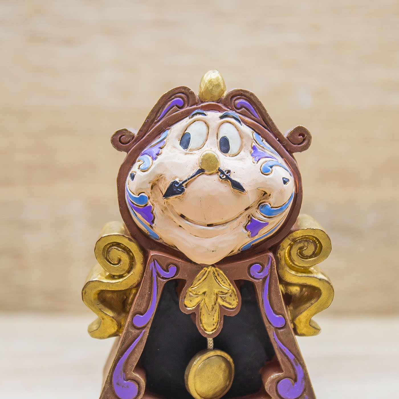 Orologio a Pendolo Cogsworth Tockins La Bella e la Bestia Disney Traditions