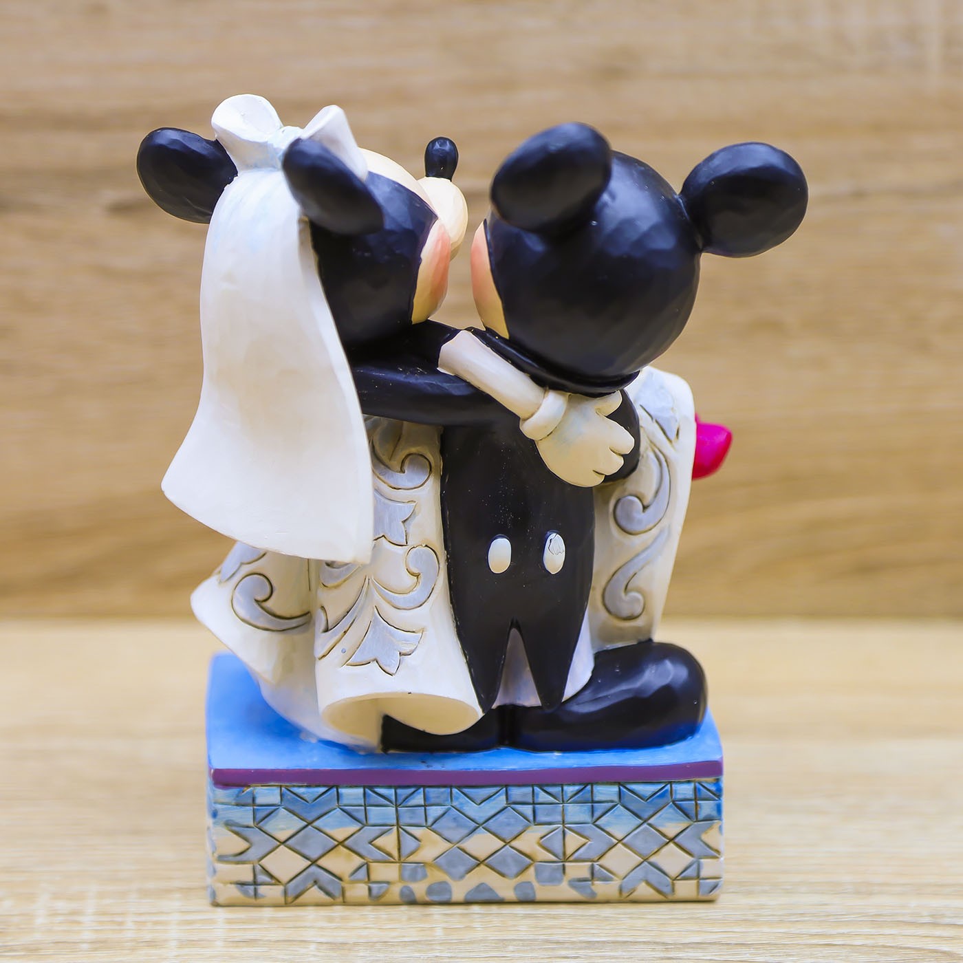 Partecipazioni Matrimonio Topolino E Minnie - 10 Pezzi Con Buste, Sposi Che Si Baciano, Stile Kraft