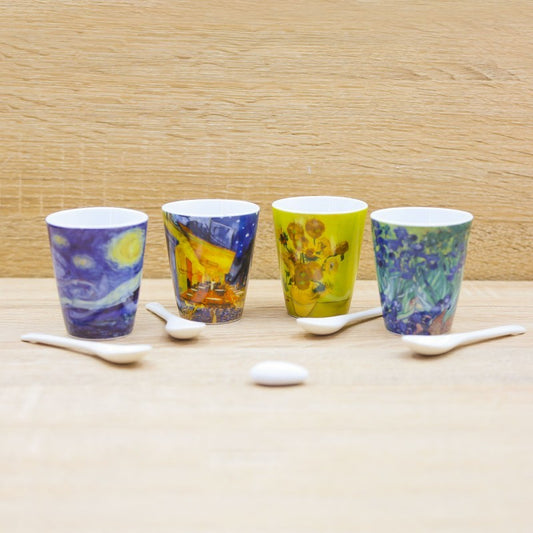 Set 4 Tazze Caffè Van Gogh Enesco