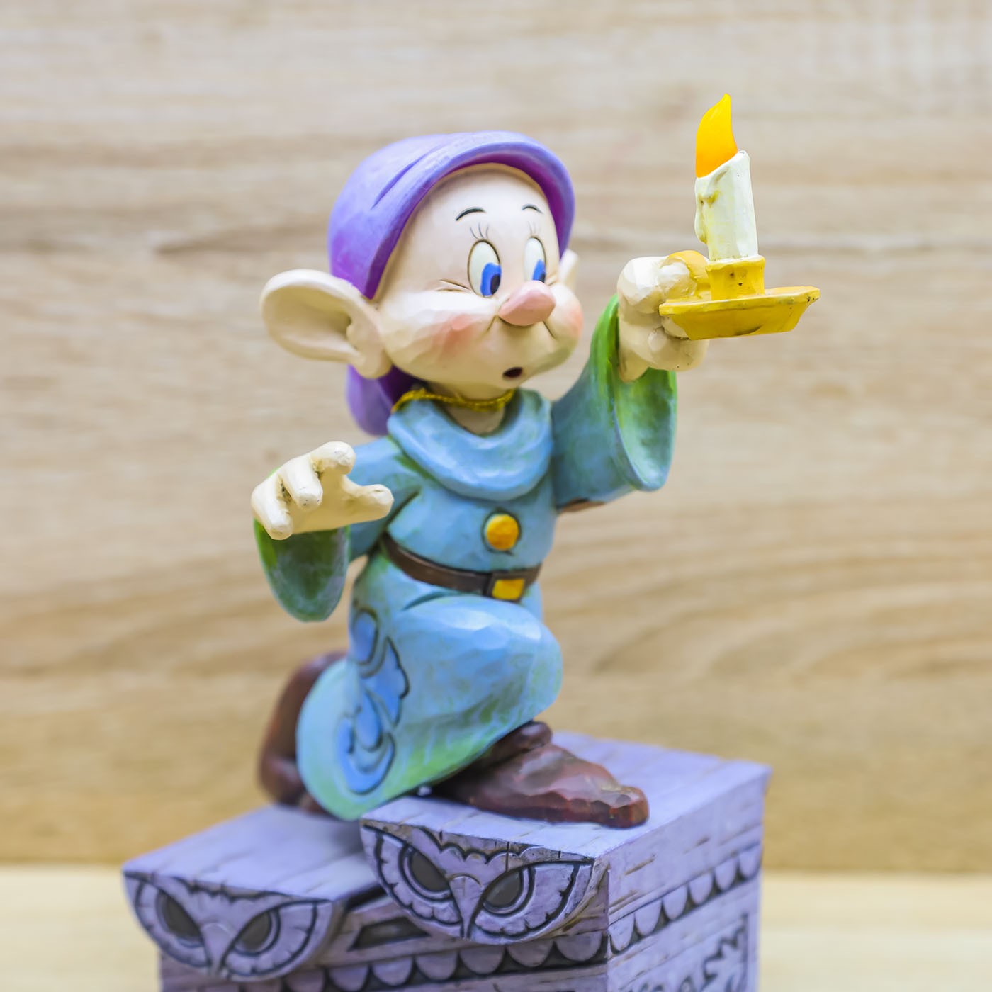 Cucciolo con Candela Led Biancaneve Disney Traditions