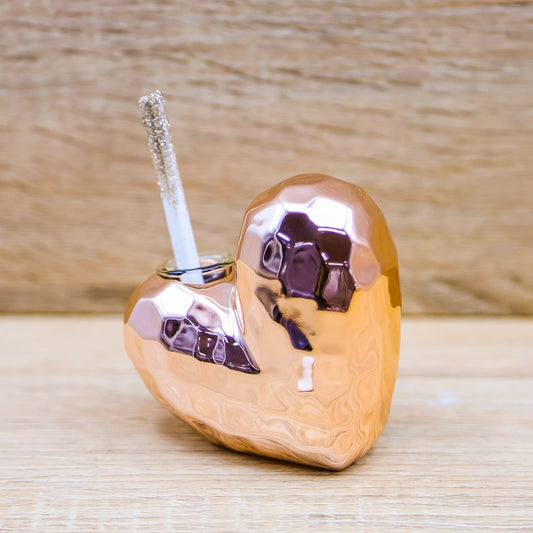 Profumatore Piccolo Cuore Oro Rosa Claraluna
