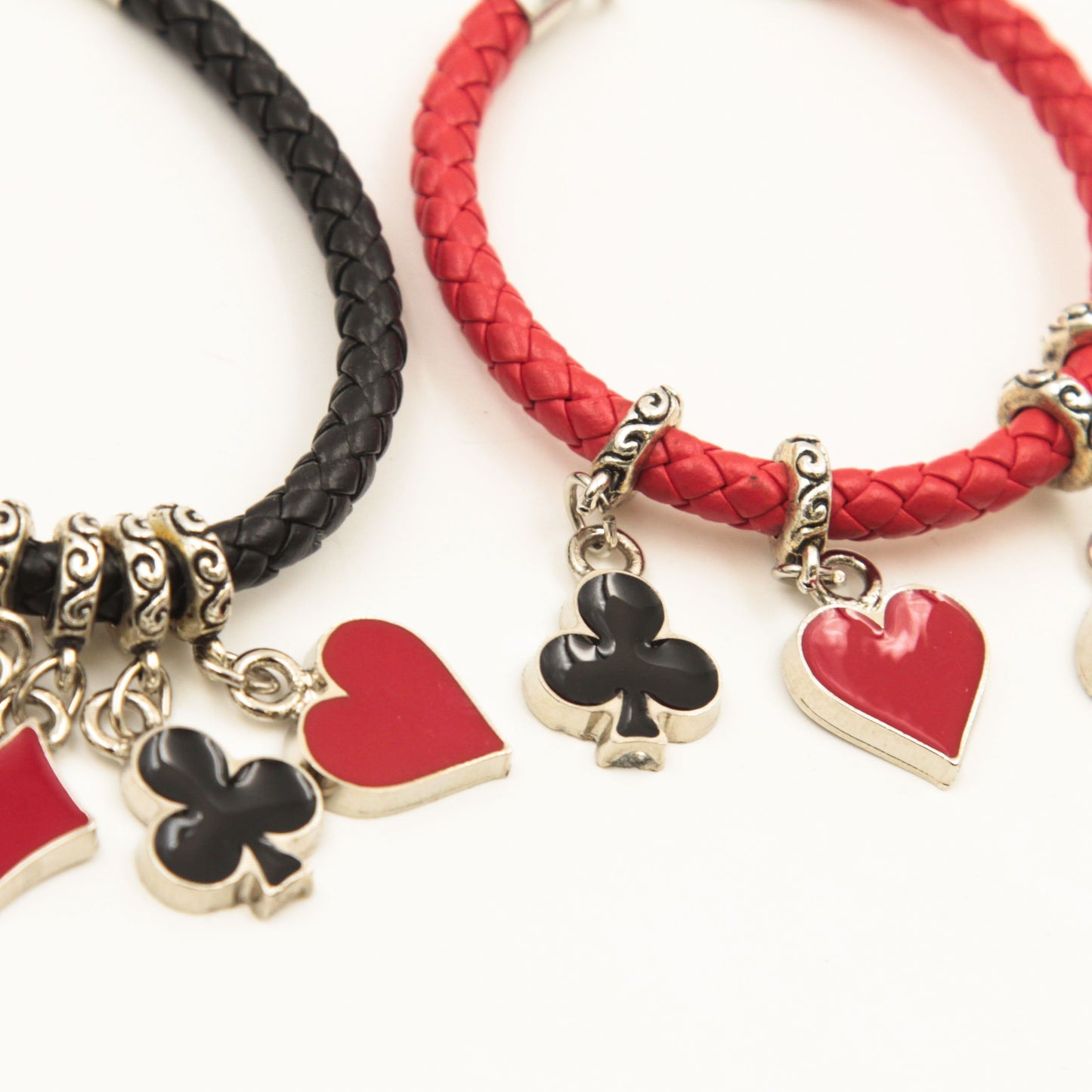 Bracciale Nero e Rosso Poker