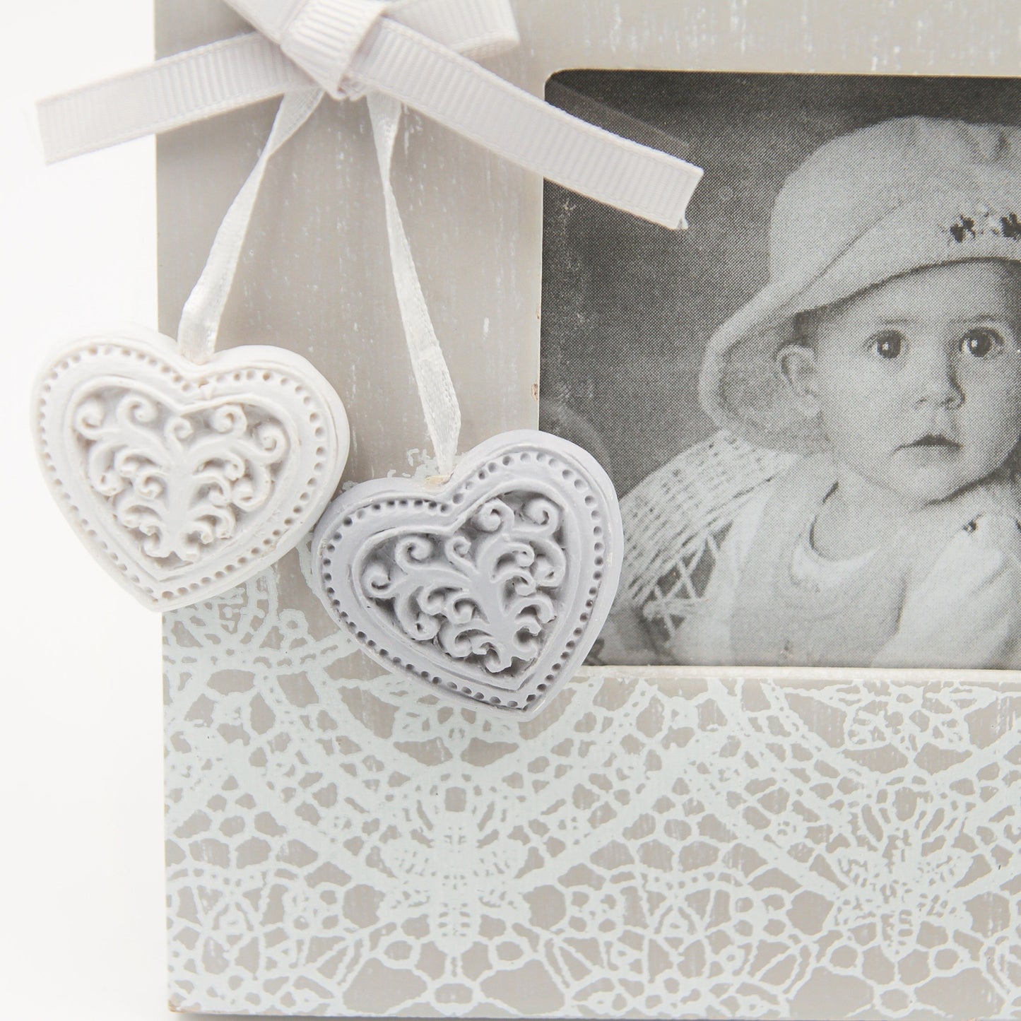 Portafoto Shabby con Cuoricini